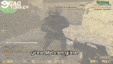 a video game screen with the words gitme mehmet gitme