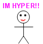 Im Hyper Man Sticker - Im Hyper Man Stickers