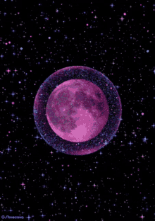 Full Moon Outer Space GIF - Full Moon Outer Space Stars GIFs