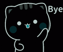 Bye Cat GIF - Bye Cat Dark GIFs