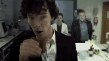 Good Morning Sherlock GIF - Sherlock Holmes Benedict Cumberbatch Morning GIFs