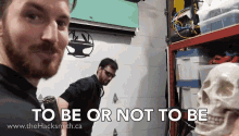 To Be Or Not Be Skull GIF