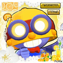 a picture of a cartoon character with the words original and no. 1