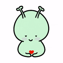 baby butterfly green cute heart