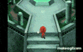 knuckles the echidna is standing on a set of stairs in a video game