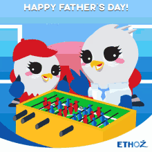 Happy Fathers Day Bird GIF - Happy Fathers Day Bird Playing GIFs