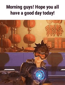 Tracer Good Morning GIF