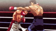 hajime no ippo boxing boxing ring blow to the body rib shot