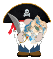 Pirate Gnome Sticker - Pirate Gnome Stickers