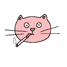 gato smoking lawatson cat smoking cat