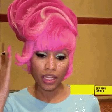 Nicki Minaj Upset GIF - Nicki Minaj Upset Pink Hair - Discover & Share GIFs