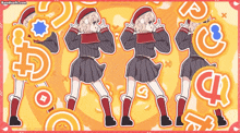 a cartoon of a girl dancing with the words bandsoft.com at the top