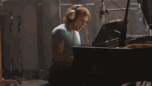 Recording Singing GIF - Recording Singing Playing Piano GIFs