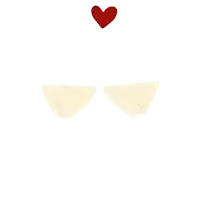 a white background with a red heart and two tortilla chips