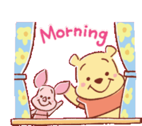 Morning Good Sticker - Morning Good Winnie Stickers