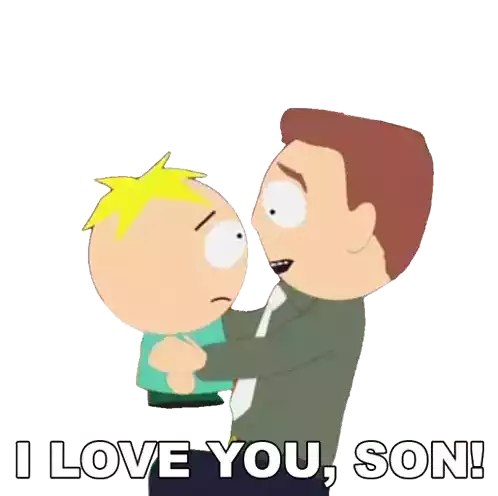 I Love You Son Butters Stotch Sticker - I Love You Son Butters Stotch Stephen Stotch Stickers