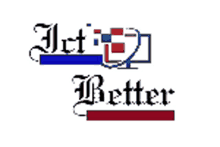 ict better software solutions logo branding act better