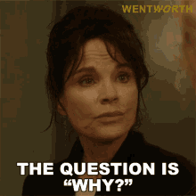 The Question Is Why Sonia Stevens GIF - The Question Is Why Sonia Stevens Wentworth GIFs