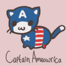 Cat Captain GIF - Cat Captain America GIFs