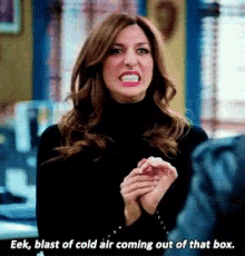 Gina Linetti Blast Of Cold Air Coming Out Of That Box GIF - Gina Linetti Blast Of Cold Air Coming Out Of That Box Brooklyn99 GIFs