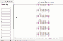 a screenshot of a program that says trackby