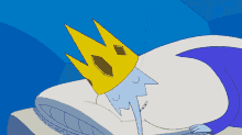 adventure time ice king mocking drawing the face