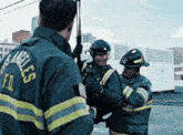 a group of firefighters from los angeles f.d.