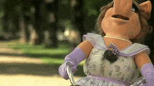 Miss Piggy Bicycle GIF - Miss Piggy Bicycle Kermit The Frog GIFs