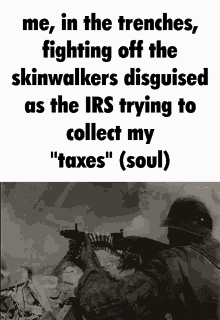 skinwalker schizophrenia meme funny gun