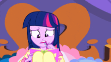 twilight sparkle from my little pony equestria girls reads a book