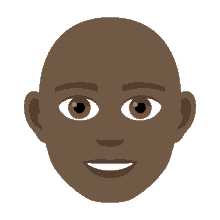 bald man joypixels hairless shaved head bald headed