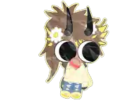a drawing of a person with a flower in their hair