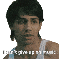 I Can'T Give Up On Music Vivek Sticker - I Can'T Give Up On Music Vivek How To Fail As A Popstar Stickers
