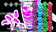 a screenshot of a video game with a bunch of arrows pointing up .