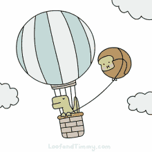 Loof And Timmy Loof GIF - Loof And Timmy Loof Hot Air Balloon GIFs