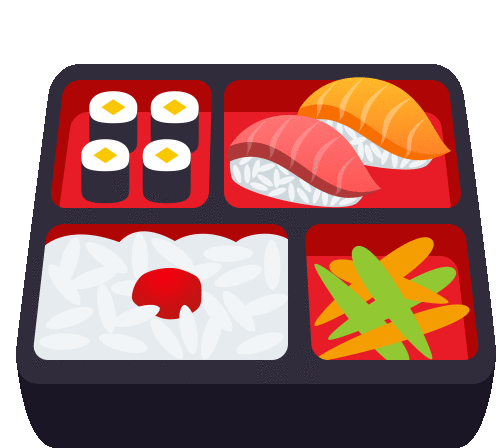 Bento Box Food Sticker - Bento Box Food Joypixels Stickers