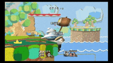a screenshot of a video game with a time of 7:16