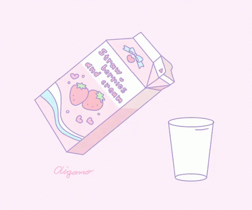 ミルク 牛乳 いちご Gif Milk Ichigo Milk Discover Share Gifs