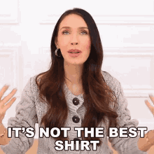 Its Not The Best Shirt Shea Whitney GIF - Its Not The Best Shirt Shea Whitney Ordinary Shirt GIFs