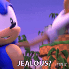 Jealous Sonic The Hedgehog GIF - Jealous Sonic The Hedgehog Sonic Prime GIFs