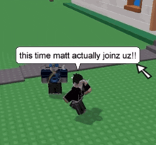 a person in a video game says hi guys everyone zay hi matt