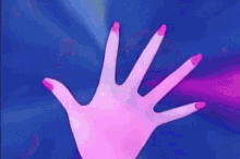 a close up of a cartoon character 's face with a rainbow colored background .