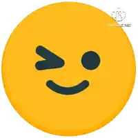 a yellow circle with a black smiley face on it and the words kinemaster on the bottom