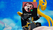 evil tanat has a picture of a dog on his facebook page