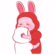 animal bunny rabbit cute hug