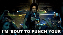 I'M 'Bout To Punch Your Lights Out Ludacris GIF - I'M 'Bout To Punch Your Lights Out Ludacris Move Bitch Song GIFs