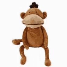 The Monkey Monkey Plush GIF - The Monkey Monkey Plush My Honest Reaction GIFs
