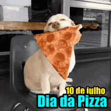 10 De Julho / Dia Da Pizza / Cachorro GIF - Pizza Day Pizza Slice GIFs
