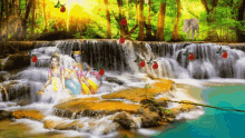Jai Sh Krishna Water GIF - Jai Sh Krishna Water Waterfall GIFs