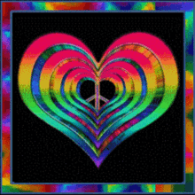heart multiple colors shiny